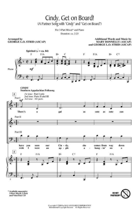 George L.O. Strid_Mary Donnelly, Cindy, Get on Board! Chor CD