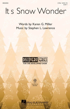 Stephen Lawrence, It's Snow Wonder 2-Part Choir Chorpartitur