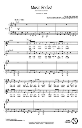 John Jacobson_Roger Emerson, Music Rocks! 2-Part Choir Chorpartitur