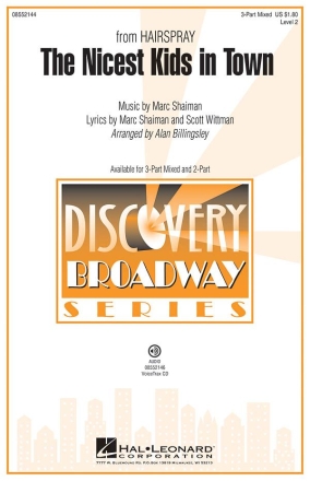 Marc Shaiman, The Nicest Kids in Town 3-Part Choir Chorpartitur