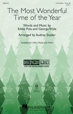 Eddie Pola_George Wyle, The Most Wonderful Time of the Year 3-Part Choir Chorpartitur
