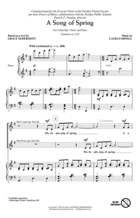 Laura Farnell, A Song of Spring Chor CD