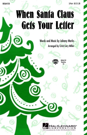 Johnny Marks, When Santa Claus Gets Your Letter 2-Part Choir Chorpartitur