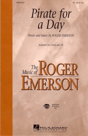 Roger Emerson, Pirate For A Day (TB) TTBB and Piano Chorpartitur