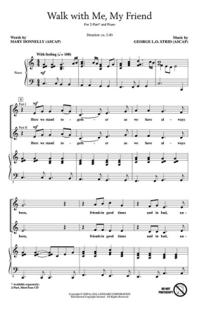George L.O. Strid_Mary Donnelly, Walk with Me, My Friend Chor CD