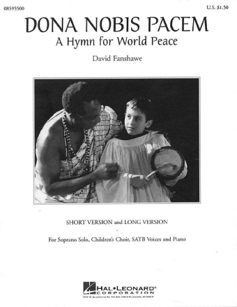 David Fanshawe, Dona Nobis Pacem A Hymn For World Peace SATB Chorpartitur
