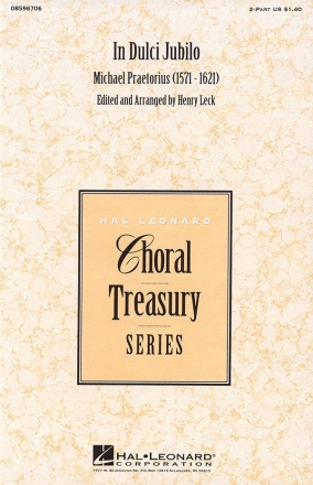 Michael Praetorius, In Dulci Jubilo 2-Part Choir Chorpartitur