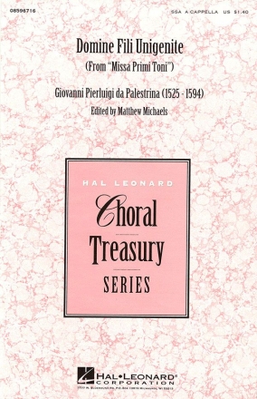 Giovanni Pierluigi da Palestrina, Domine Fili Unigenite SSA a Cappella Chorpartitur