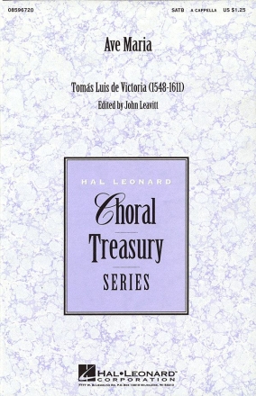 Toms Luis de Victoria, Ave Maria SATB a Cappella Chorpartitur