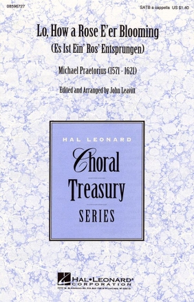 Michael Praetorius, Lo, How a Rose E'er Blooming SATB a Cappella Chorpartitur