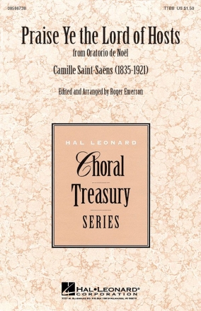 Camille Saint-Sans, Praise Ye the Lord of Hosts TTBB Chorpartitur