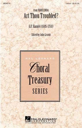Georg Friedrich Hndel, Art Thou Troubled? Unison Chorpartitur