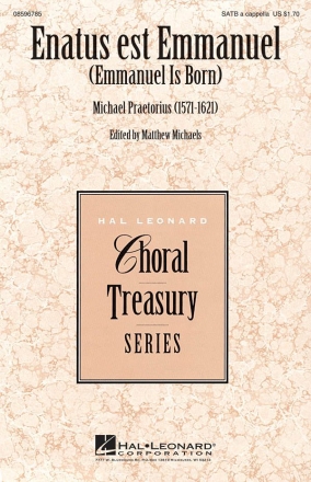 Michael Praetorius, Enatus est Emmanuel SATB a Cappella Chorpartitur