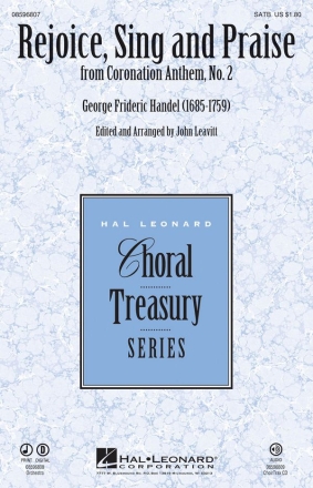 Georg Friedrich Hndel, Rejoice, Sing and Praise SATB Chorpartitur