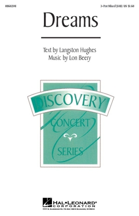 Langston Hughes_Lon Beery, Dreams 3-Part Choir Chorpartitur