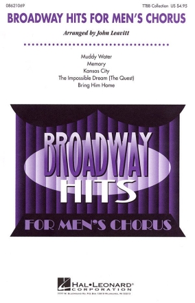 Broadway Hits for men's chorus (collection) TTBB Chorpartitur