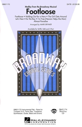 Footloose (Medley from the Broadway Musical) SATB Chorpartitur