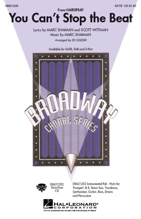 Marc Shaiman_Scott Wittman, You Can't Stop the Beat SATB Chorpartitur
