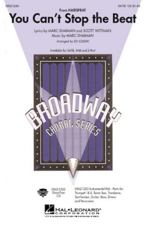 Marc Shaiman_Scott Wittman, You can't stop the beat (from Hairspray) SA + accompaniment Chorpartitur