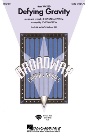 Stephen Schwartz, Defying Gravity SATB and Piano Chorpartitur