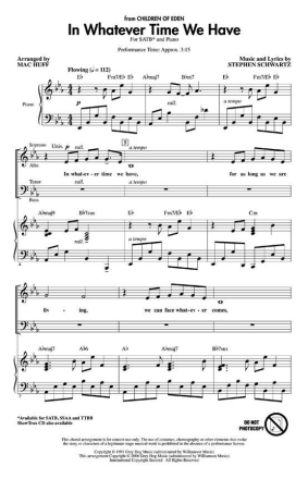 Stephen Schwartz, In Whatever Time We Have Chor CD