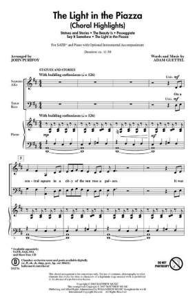Adam Guettel, The Light in the Piazza Chamber Orchestra [Print and Digital] [11//2/1/88442] Stimmen-Set