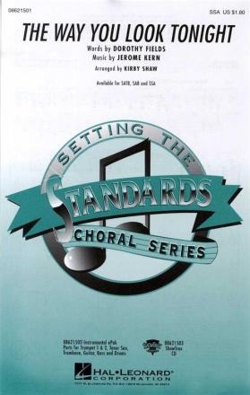 The Way You Look Tonight for female choir (SSA) and piano choral score