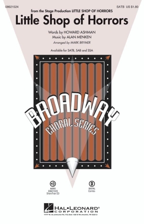 Little Shop of Horrors for mixed choir and piano choral score