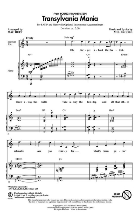 Transylvania Mania from Young Frankenstein Chor CD