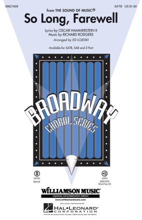 Richard Rodgers, So Long, Farewell (Sound of Music) SATB Chorpartitur
