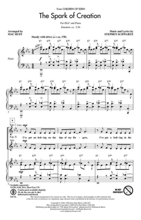 Stephen Schwartz, The Spark of Creation SSA Chorpartitur