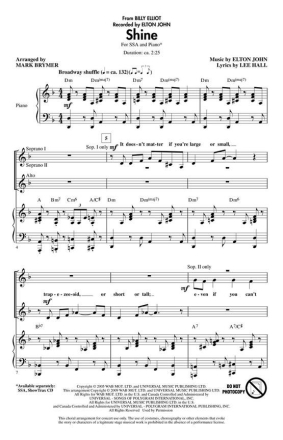 Elton John, Shine Chor CD
