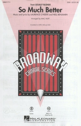 So Much Better (Legally Blonde) - SSA SSA and Piano Chorpartitur