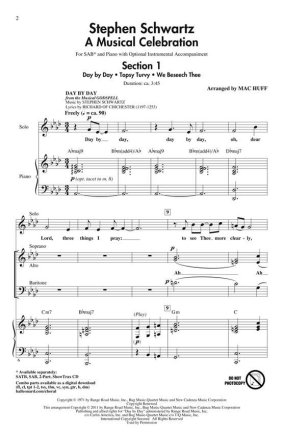 Stephen Schwartz, Stephen Schwartz - A Musical Celebration SAB Chorpartitur