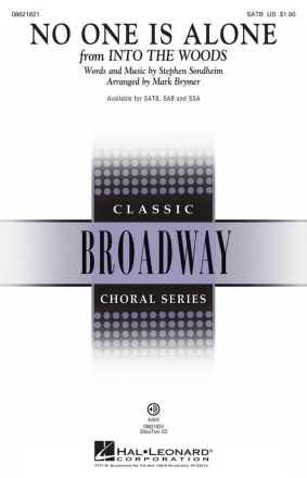 Stephen Sondheim, No One Is Alone SATB Chorpartitur