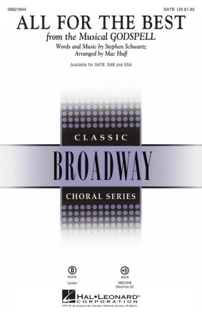 Stephen Schwartz, All for the Best SATB Chorpartitur