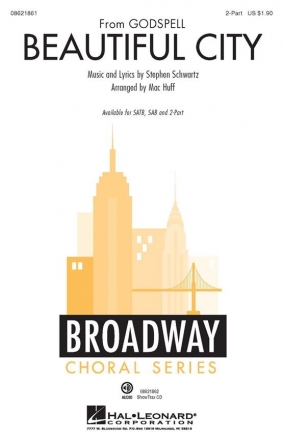 Stephen Schwartz, Beautiful City 2-Part Choir Chorpartitur