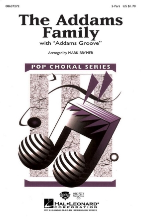 Vic Mizzy, The Addams Family 2-Part Choir Chorpartitur
