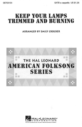 Keep Your Lamps Trimmed and Burnin' SATB a Cappella Chorpartitur
