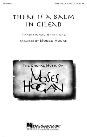 There Is a Balm in Gilead SATB Chorpartitur