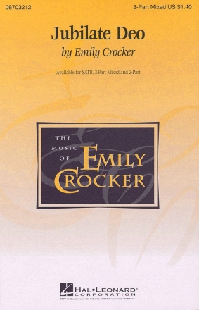 Emily Crocker, Jubilate Deo 2-Part Choir Chorpartitur