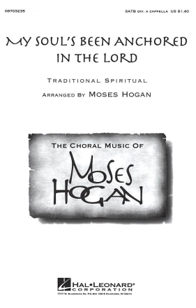 My Soul's been anchored in the Lord for mixed choir divisi a cappella score