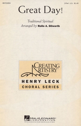 Great Day! 2-Part Choir Chorpartitur