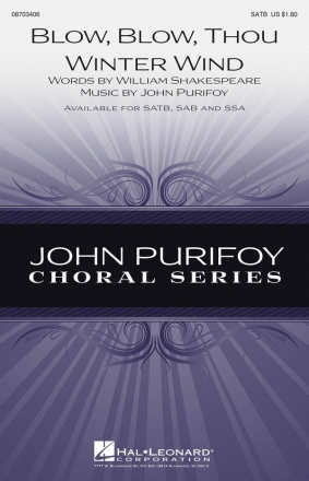 John Purifoy, Blow, Blow, Thou Winter Wind SATB Chorpartitur