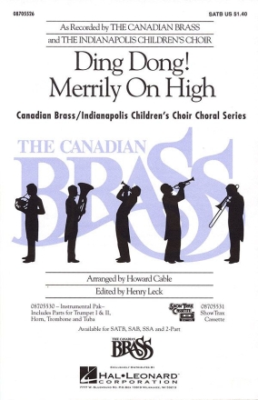 Ding Dong! Merrily on High SATB Chorpartitur