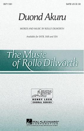 Rollo Dilworth, Duond Akuru SATB Chorpartitur