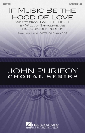 John Purifoy, If Music Be the Food of Love SATB Chorpartitur