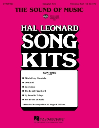 Oscar Hammerstein II_Richard Rodgers, The Sound of Music Song Kit #24 Unison or 2-part Vocal Stimmen-Set