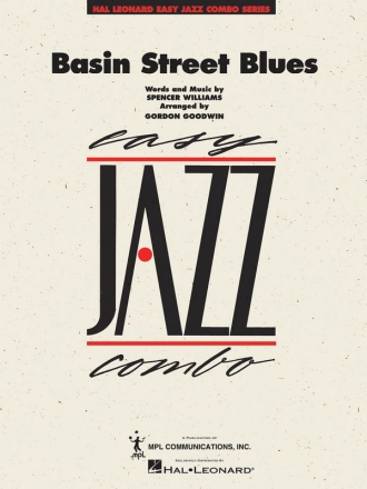 Basin Street Blues for 4-part wind instruments and rhythm section (jazz combo) score and parts