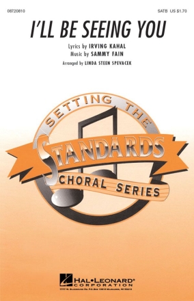 Irving Kahal_Sammy Fain, I'll Be Seeing You SATB Chorpartitur